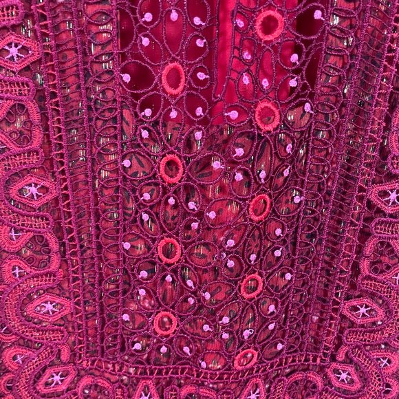 Elie Tahari boho chic silk blouse - Picture 2 of 5